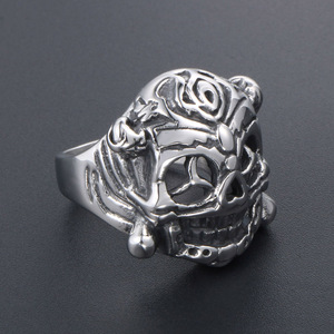 Men's Stainless Steel <b>Skull</b> <b>Ring</b> Animal Shape Fashion Jewelry Gift SA747 - Product Image 4