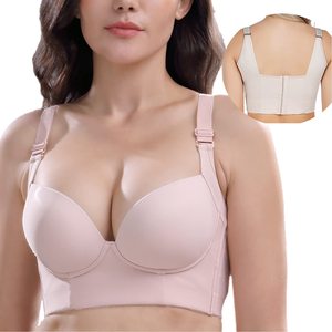 Reggiseni sportivi donna taglie forti per donne grandi reggiseno con copertura a schiena intera che nasconde il reggiseno grasso e laterale - Product Image 3
