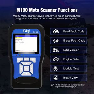 2026 for M100 Standard Version Universal Motorcycle Diagnostic <b>Scanner</b> Tool 1 Year Warranty Moto Dual System Battery Tester - Product Image 4