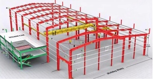 Construction à charpente métallique à bas prix Plans de construction d'usine préfabriqués Bâtiment à structure en acier à bas prix - Product Image 6