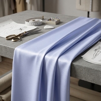 Tissu satiné double face respirant et écologique pour femmes, 61 % acétate, 39 % polyester, tissé pour chemises de printemps et d'été