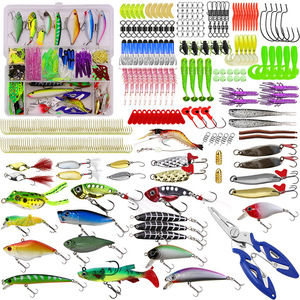 china fishing lure supplies PLUSINNO 189Pcs Lures Kit  Plusinno making it perfect for fishing adventures in Adrinfly Fishing Lures Kit 137 pcs Tackle Box with Crankbaits Spoon Hooks Weights Soft Baits and Accessories for Bass Trout Freshwater Gift PLUSINNO 32pcs Fishing Lures Spinner