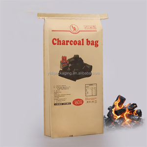 Logo tùy chỉnh flexo in túi bao bì giấy kraft tái chế; túi bao bì than gỗ nhiều lớp để sử dụng hóa chất - Product Image 1