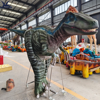 Costume de Velociraptor réaliste grandeur nature, tenue de dinosaure animatronique portable pour les événements de parcs à thème