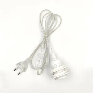 Патрон для лампы с сертификатом CE, пластиковая основа для лампы E27, пластиковое кольцо черного и белого цвета, оригинальный цветной винтовой материал
