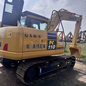 Excavatrice sur chenilles Komatsu PC110 d'occasion économique, 11 tonnes, pour travaux d'ingénierie et de construction, avec certifications CE et EPA - Product Image 2