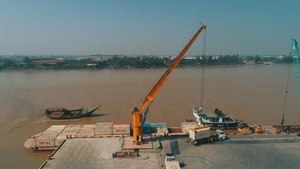 מנוף נמל הידראולי מנוף זרוע מנוף לפריקת מכולות למכירה - Product Image 3