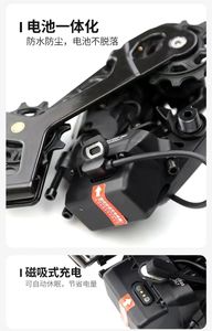 Marco de fibra de carbono con horquilla de aluminio, palanca de cambios Shimano, 700C * 32C, 2*12S, bicicleta eléctrica de carretera MTB BMX Graval, con parte superior de rueda de 2x12 - Product Image 4