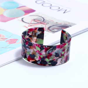 Brazalete Abierto de Resina Acrílica <span class=keywords><strong>Extra</strong></span> Grande para Niños - Joyería de Moda para Aniversario - Product Image 5
