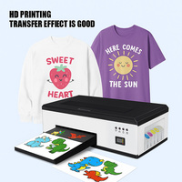 Imprimante DTF A3+ avec Tête Epson L1800, Machine de Transfert Thermique Direct sur Film pour T-shirts, Système d'Encre Blanche, Prise en Charge des Rouleaux et Feuilles