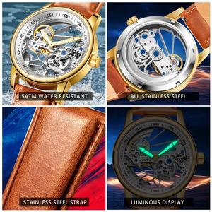 Reloj de Pulsera Mecánico de Lujo para Hombre con Movimiento Automático, Esqueleto de Acero Inoxidable y de Alta Calidad Personalizado - Product Image 2