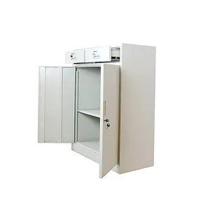 Multifunktions-Fabrik 2-türiger Lagers chrank mit Schublade Knock Down Durable Office File Cabinet