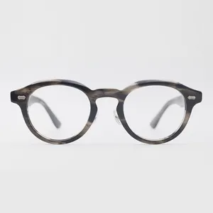 Figroad最新スタイル眼鏡ラウンド眼鏡フレームアセテート光学フレーム
