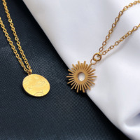 INS populaire saturne planète bijoux Simple espace saturne collier 18k plaqué or univers planète dame clavicule pendentif collier
