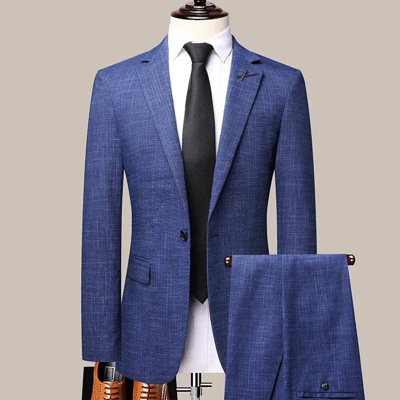 High-Quality British Style Men'S Casual Suit Two-Piece Suit Business Suits