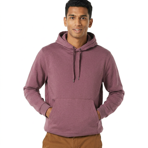 Sweat-shirts à capuche en molleton bouclette 100 % coton 400 g/m² de haute qualité pour hommes, avec techniques d'impression et de broderie effet délavé, fermeture éclair - Product Image 1
