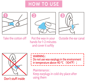 سدادات أذن طبية من القطن الشمعي من WEJUMP، غير سامة، آمنة، موثوقة، صديقة للبيئة، حاصلة على شهادة CE، بمستوى حماية سمعي 28 ديسيبل - Product Image 6
