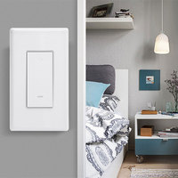1 2 3 4 Gang Tuya Wifi Zigbee Interrupteur d'éclairage intelligent sans interrupteur tactile mural neutre avec télécommande pour le travail à domicile intelligent avec Alexa