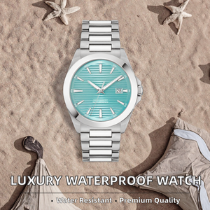 Reloj de Pulsera de Lujo para Hombre, Marca de Prestigio, Movimiento Mecánico, Acero Inoxidable, 5 Bar, Azul, Fecha Automática, Resistente al Agua, Funciones de Reparación - Product Image 2