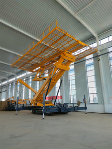 औद्योगिक भवन हाइड्रोलिक ट्रेलर ट्रक प्लेटफार्म बूम लिफ्ट, छत टाइल पैनल स्व चालित पोर्टेबल प्लेटफार्म - Product Image 4