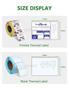 Tùy chỉnh in nhiệt nhãn CuộN trực tiếp nhiệt sticker cho thương hiệu tùy chỉnh logo nhãn - Product Image 3