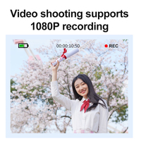 2026 Kamera Digital Walkie Talkie 4K Zoom 16X Layar 2.4 Inci Isi Ulang Multi Warna Baru Kreatif Video Q12 CCD 800mAh Lithium