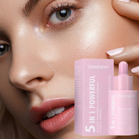 Sérum Anti-Âge 5-en-1 Éclaircissant, Blanchissant, au Collagène, Acide Hyaluronique, Nicotinamide, Vitamines C et E – Sérum Visage Éclatant