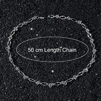 Collier à maillons Hip Hop pour hommes à la mode en acier inoxydable avec noeud géométrique Street Fashion plaqué or