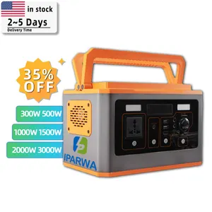 Iparwa Outdoor Back Up Power Bank 300w 500w Lithium Rechargeable Lighting Wireless Portable Power Station