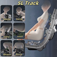 Sillón de Masaje Plegable de Cuero PU con Gravedad Cero Moderno, 2D 3D SL Track Shiatsu, Masajeador de Cuerpo Completo con Spa para Cuello/Hombros/Pies