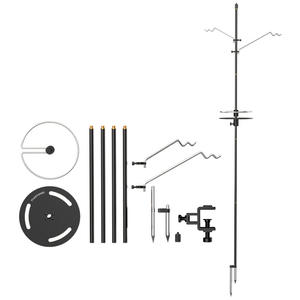 YUANTOOSE Multifunctional Camping Light Stand Adjustable Height Aluminum Alloy Collapsible Outdoor Storage <b>Rack</b> For Camping - Product Image 4