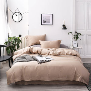 طقم غطاء لحاف 4 من الطراز الاسكندنافي مقاوم للماء عضوي 300TC 60s طويل التيلة القطنية الصلبة نمط 400TC عدد الخيوط - Product Image 3