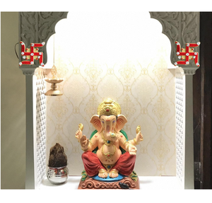 Lot de 10 autocollants décoratifs en plastique en forme de swastika, faciles à décoller, pour murs, portes, maison, bureau, entrée de temple, longue durée - Product Image 3