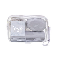 JOYSUN - Bolsa de Maquillaje Impermeable al por Mayor, Bolsa de Aseo Transparente de PVC para Viaje, Bolsa de Cosméticos de Plástico para Mujer