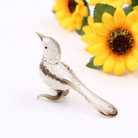Figurines d'oiseaux en verre de Murano au design mignon et personnalisable, artisanat en verre d'oiseaux, figurine d'oiseau en verre