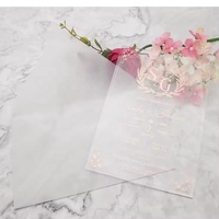 Numéro de table et cartes d'invitation de mariage en acrylique durable personnalisés avec couleur personnalisée pour la réception de mariage