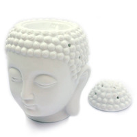 Pemanas Lilin Teh Keramik Besi, Pembakar Minyak Esensial Buddha, Aromaterapi, Lilin Aroma, Lampu Pemanas Lilin Teh Grosir