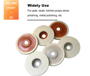 ล้อขัดกระจกขนสัตว์6นิ้วเครื่องมือขัดกระจกขัดเงาเกรดอุตสาหกรรม - Product Image 2