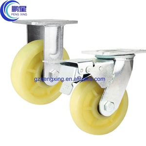 Pengxing — roulettes de roulettes pivotantes en Nylon/pp de 6 pouces, pour établi de travail, avec frein de verrouillage, 150 mm - Product Image 4