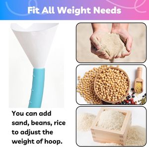 Aro de Hula Hoop de Acero Inoxidable para Fitness, Diseño de Tiras, 6 Secciones, 90 cm, para Hombres y Mujeres, Venta al Por Mayor - Product Image 3