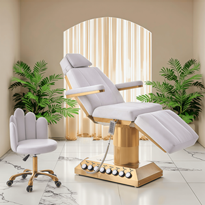Hoge kwaliteit witte salon beauty gezichtsbed 4 motoren elektrische massagetafel salon massagetafel voor beautysalon - Product Image 1