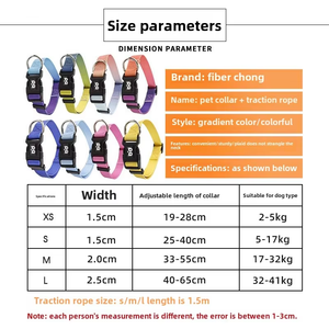 Collar de diseño personalizado para perro, conjunto de correa, nailon ecológico, ajustable, a la moda, estampado único, cintas, collar para mascotas - Product Image 5