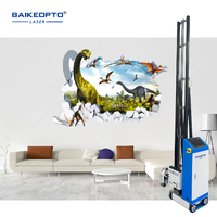 Impresora de Pared Digital de Inyección de Tinta 3D UV Automática, Fácil de Instalar, con 3 Cabezales de Impresión DX10