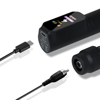 Kit de stylo de machine à tatouer sans fil à écran couleur numérique à course réglable Logo personnalisé batterie de pistolet à tatouer électrique pour sourcils
