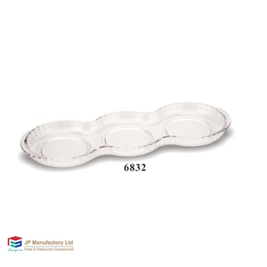 طقم برطمانات بلاستيك من البولي كربونات مع أغطية وملعقة <span class=keywords><strong>3</strong></span> مع صينية - Product Image 3