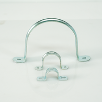 Clips de tuyau en forme de U Pince de tuyau réglable Supports de clip de selle de plantation de zinc