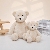 Ours en peluche Kawaii aux couleurs pastel, doux et moelleux, rose, bleu, gris, crème, animal en peluche, poupée ours, décoration de chambre d'enfant, cadeau