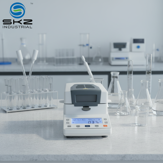 SKZ111L-2 Wide Range 0.00%-100% Range 0.04% Accuracy Halogen Lamp Heating Printer Connectable Halogen Moisture Meter in Industry