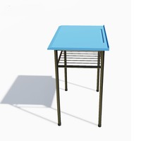 Table d'étude colorée en plastique pour étudiants, mobilier scolaire, bureau de classe