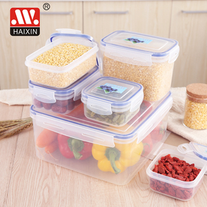 Caja de plástico hermética para guardar alimentos, recipiente hermético para comida, apto para microondas, sin BPA - Product Image 1